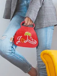 Elegant Red New PU Heart Sling Bag For Girls And Women-thumb2