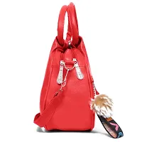 Elegant Orange New PU Heart Sling Bag For Girls And Women-thumb1