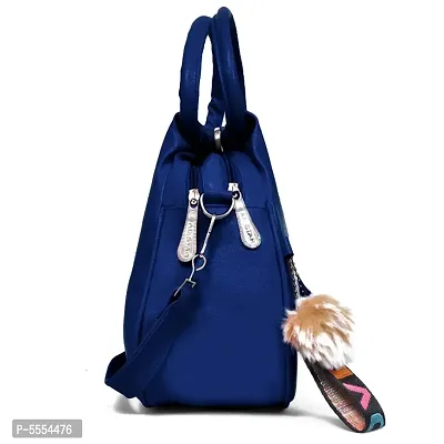 Elegant Blue New PU Heart Sling Bag For Girls And Women-thumb2