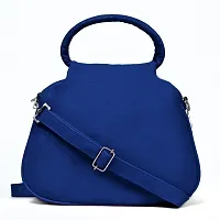 Elegant Blue New PU Heart Sling Bag For Girls And Women-thumb2