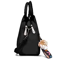 Elegant Black New PU Heart Sling Bag For Girls And Women-thumb1