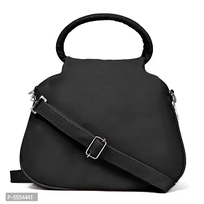 Elegant Black New PU Heart Sling Bag For Girls And Women-thumb3