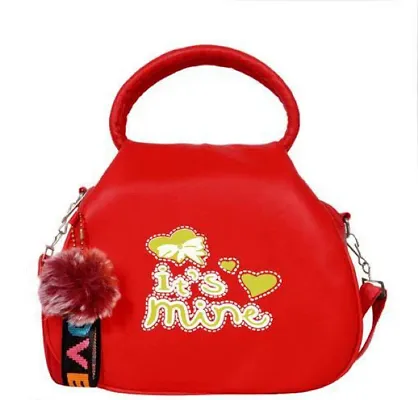 Trendy Attractive PU Handbag With Sling Strap