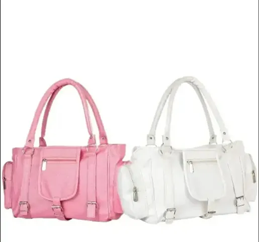 Pack Of 2 PU Handbags For Women