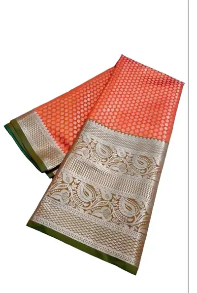 Women Stylish Art Silk Saree with Blouse piece