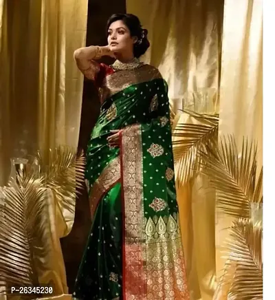 Beatiful Multicoloured Art Silk Saree With Blouse Piece For Women-thumb0