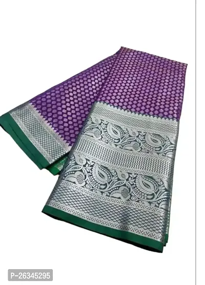 Beatiful Multicoloured Art Silk Saree With Blouse Piece For Women