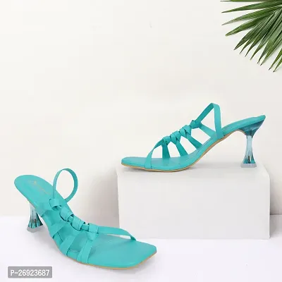 Turquoise Knotted Heel-thumb0