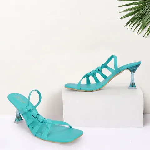 Turquoise Knotted Heel
