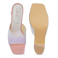 Trendy Printed Pink Heels-thumb1