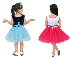 Baby Girls Multicolor Net Frock Dress Combo Set (Pack Of 2)-thumb1