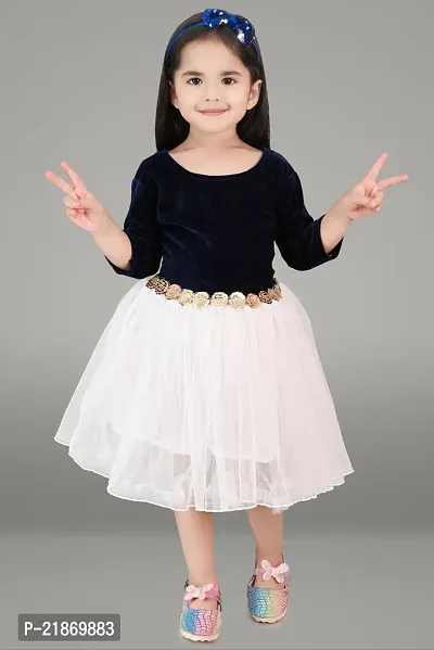 Cutiepie Fancy Babygirls Navyblue Frocks  Dresses-thumb0