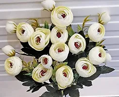 Trendy Fabric Artificial Rose Flower Bunch-thumb1