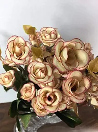 Trendy Artificial Flowers For Decoration Mini Rose Mix Cream-thumb1