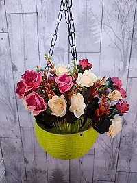 Trendy Artificial Brown  Cream Rose Flower Bunch&nbsp;-thumb1