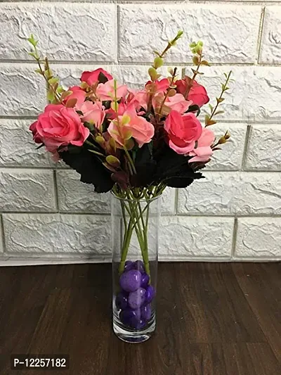 Trendy Fabric Artificial Rose Flower Bunch