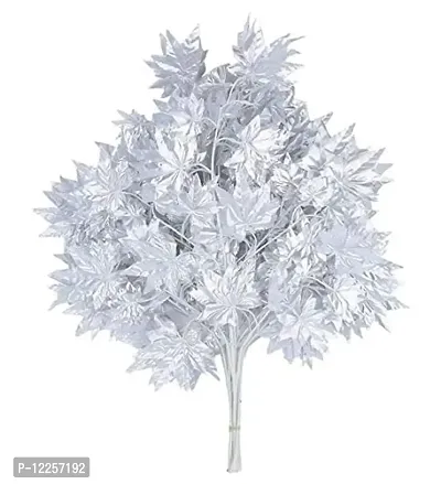 Trendy Artificial Silver Maple Garland Fake Leaf Plants-thumb2