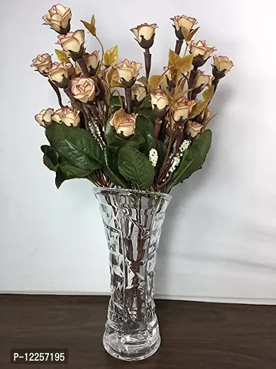 Trendy Artificial Flowers For Decoration Mini Rose Mix Cream