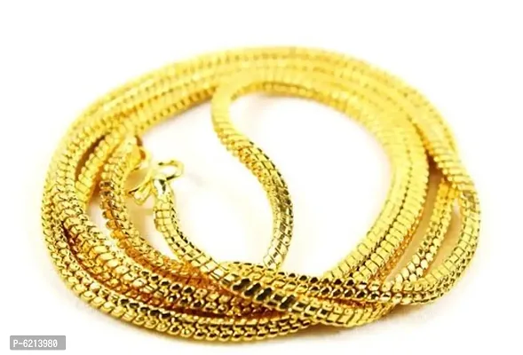 Traditional One Gram Gold Plated Copper Mangalsutra Mangalya Chain(24 Inches) (Dap Bar)