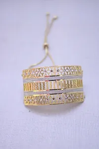 Trendy Brass Elasticated Bracelet For Women-thumb3