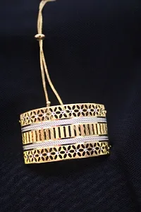 Trendy Brass Elasticated Bracelet For Women-thumb2