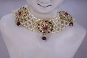 Elegant Pearl Jewellery Set For Women-thumb1