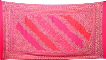 Rishabh Polyester Wool Blend Paisley Women Shawl Pink-thumb2