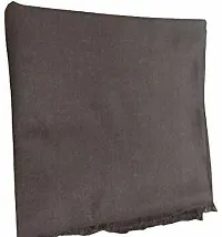 Rishabh Polyester Wool Blend Solid Men Shawl Brown-thumb3