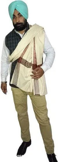 Classic Polyester Blend Shawl for Men-thumb2