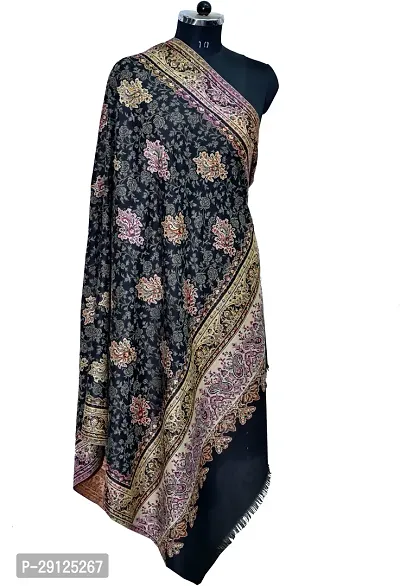 Rishabh Wool Paisley Women Shawl Black-thumb0