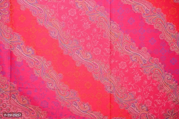 Rishabh Polyester Wool Blend Paisley Women Shawl Pink-thumb4