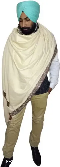 Classic Polyester Blend Shawl for Men-thumb3