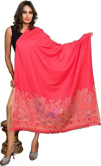 Rishabh Wool Paisley Women Shawl Pink-thumb2