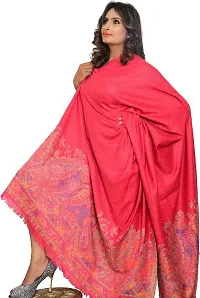 Rishabh Wool Paisley Women Shawl Pink-thumb1