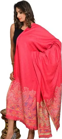 Rishabh Wool Paisley Women Shawl Pink-thumb3