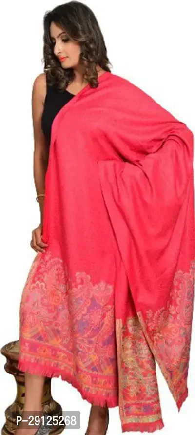 Rishabh Wool Paisley Women Shawl Pink-thumb4