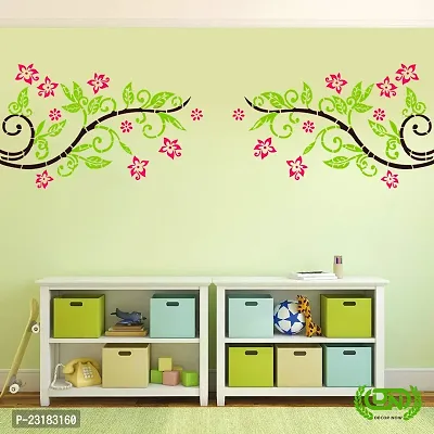 Decornow Glossytendril Reusable Diy Wall Stencil Painting, Suitable For Home Decoration, Wall Decoration-thumb3