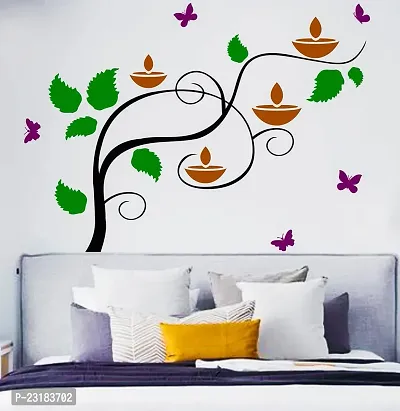 Rdmdecor Leaf Falling Design Diy Wall Stencils For Home Decor
