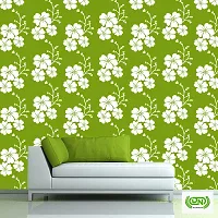 Decornow Chirp Hibiscus Wall Stencilnbsp; Reusable Diy Wall Stencil Painting, Suitable For Home Decoration, Wall Decoration-thumb1