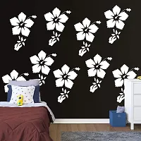 Decornow Hibiscus Fineart Reusable Diy Wall Stencil Painting, Suitable For Home Decoration, Wall Decoration-thumb2