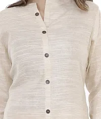 Monique Brand Jaipuri Printed Cotton Kurti and Pant Set (PLZST-GREY03M_) Grey-thumb4