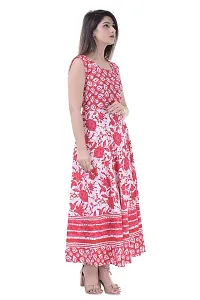 Monique Women's Anarkali Maxi Maternity Gown (Red, Free Size)-thumb1
