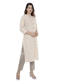 Monique Brand Jaipuri Printed Cotton Kurti and Pant Set (PLZST-GREY03M_) Grey-thumb2