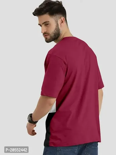 FIONAA TRENDZ Regular Fit Half Sleeve Cotton Blend Men's T-Shirt-thumb2