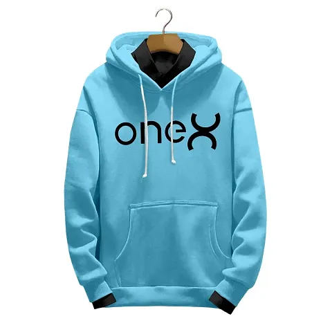 ONE X Soft Comfortable Printed Full Sleeve Winter Wear Hoodie for Men ( Shirt Not Included )