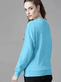 ONE X Soft Comfortable Winter Wear Printed Fleece Fabric Sweatshirt for Women-thumb1