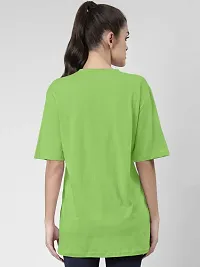 FIONAA TRENDZ Soft Fabric Cotton Oversized Loose Fit T-Shirt for Women's-thumb1