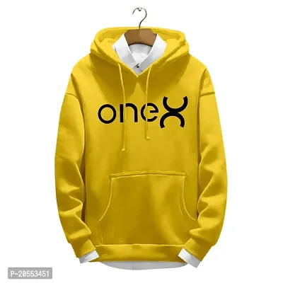 ONE X Soft Comfortable Printed Full Sleeve Winter Wear Hoodie for Men ( Shirt Not Included )
