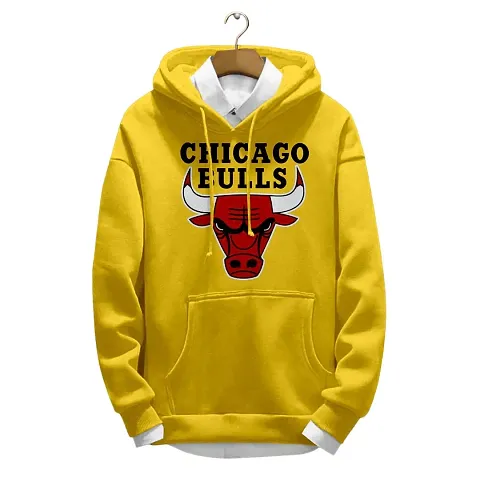 ONE X Bulls Full Sleeve Soft Winter Wear Hoodie for Men ( Shirt Not Included )