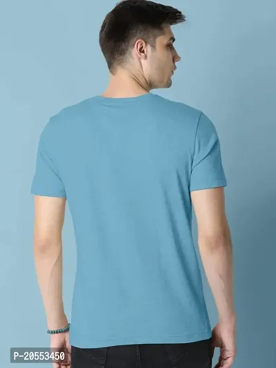 FIONAA TRENDZ Soft Comfortable Round Neck Regular Fit Half Sleeve Plain T-Shirt for Men-thumb3